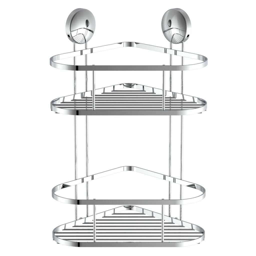 Shower Corner Rack Chrome 22x18x35 cm
